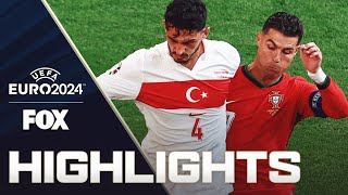 Türkiye vs Portugal Highlights  UEFA Euro 2024 [upl. by Ecitnerp767]