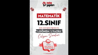 12SINIF MATEMATİK YAZILI ÇALIŞMA SORULARI [upl. by Nommad465]