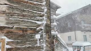 Bufera di neve a Livigno [upl. by Pomeroy]