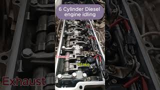 6 Cylinder Diesel Engine Idling automobile engine truck service valve toyota [upl. by Cameron]