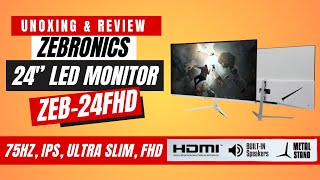 Zebronics Led Monitor  Zebronics ZEB24FHD Led Monitor  Gaming Monitor Under 7500 [upl. by Tolkan895]