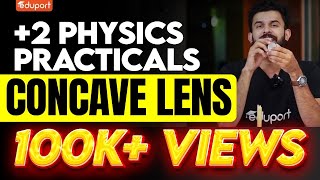 Plus Two Physics Practicals  Concave Lens  Eduport Plus Two [upl. by Eednahs]