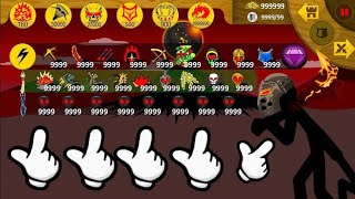 Stick War Legacy  MOD 9999 Head Griffon Great Destroy Final King Boss [upl. by Aryajay783]