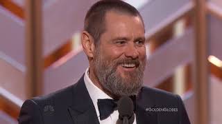 Jim Carrey Speech At The Golden Globe Awards 2016 HDTV [upl. by Nitsuj]