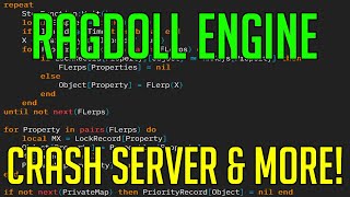 RAGDOLL ENGINE  HACKSCRIPT  CRASH SERVER amp MORE [upl. by Anecusa]