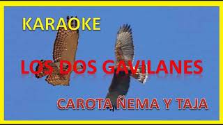 KARAOKE quot LOS DOS GAVILANESquot CAROTA ÑEMA Y TAJA [upl. by Aramal728]