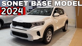 2024 NEW KIA SONET HTE BASE MODEL ₹789 Lakh  KIA SONET HTE NEW MODEL 2024 [upl. by Ettevi]