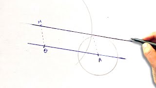 Comment tracer une droite parallèle passant par un point avec compas [upl. by O'Conner515]