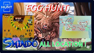 Shindo Life THE HUNT EVENT All Easter Eggs Spawn Location  Code 300K RELL [upl. by Sidras133]