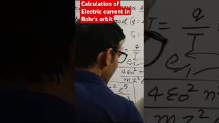 Electric current of electron in Bohrs orbit ncrt cbse [upl. by Anev691]