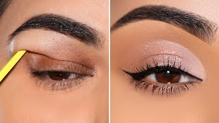 Why you must try this Delicate Lavender HOODED Eyes Makeup [upl. by Norrag]