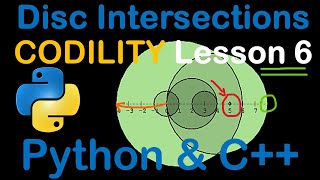 Disc Intersections in Python and C Codility Solutions Lesson 6 [upl. by Keil]