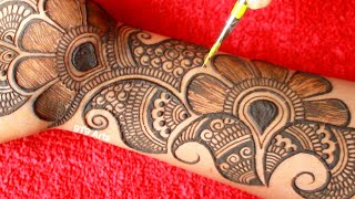 Unique amp stylish front hand mehndi design  easy mehndi design  mehndi ka design  mehndi [upl. by Maritsa]