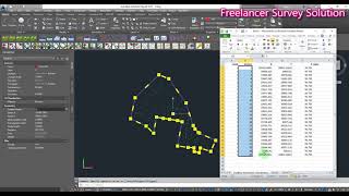 AutoCAD Polyline Coordinate to Excel [upl. by Ennaimaj942]