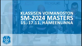 Masters klassisen voimanoston SMkilpailut 2024  M40 66–93 kg [upl. by Gearalt]