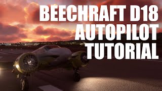 Carenado Beechcraft 18  MSFS  Autopilot Tutorial  RNAV KSBA  Microsoft Flight Simulator [upl. by Gale]