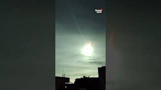 Asteroid seen burning up in Philippines night sky on impact with Earth’s atmosphere 🌏 [upl. by Aihseuqal]