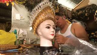 Making a simple headdress crown for Festival Queen [upl. by Delinda]