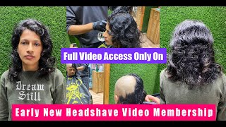 Mumbai Girl Getting Head Shave For New Look  Pineapple Salon Only on Early Headshave Membership [upl. by Ramso]