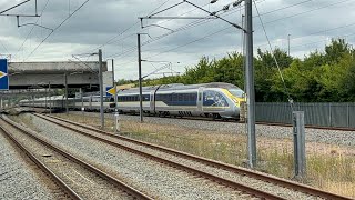 Eurostar class 374 passing Ebbsfleet International station [upl. by Orabel811]