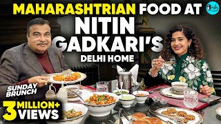 Sunday Brunch With Nitin Gadkari amp Kamiya Jani Over Vadapav amp Chinese Food  EP 123  Curly Tales [upl. by Asilanna]