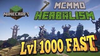 POWER LEVELING Herbalism  MCMMO Minecaft [upl. by Ojaras]