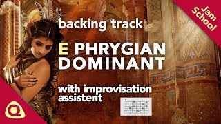 E PHRYGIAN DOMINANT Guitar Backing Track [upl. by Kcirad]