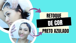 Vem retocar o cabelo comigo  Preto azulado corampton [upl. by Sullecram]