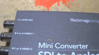 BMD MINICONVERTER SDI TO ANALOG [upl. by Ecnarwal440]