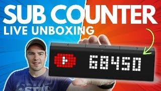 Live LaMetric YouTube Subscriber Counter Unboxing and Installation [upl. by Hagar]