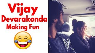 Vijay Devarakonda Making Fun with Actress Izabelle Leite  Latest Video  Daily Culture [upl. by Vezza]