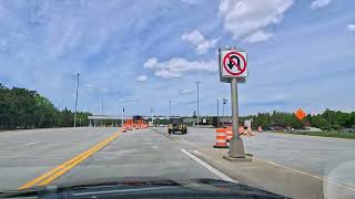 Mackinac Bridge to St Ignace Timelapse Driveover [upl. by Yroffej]