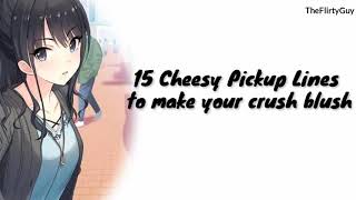 15 Cheesy Pickup Lines to make your Crush Blush [upl. by Thaddaus228]