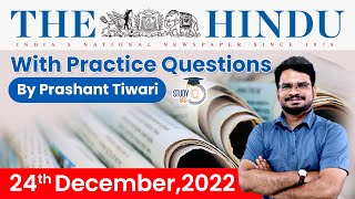 24th December 2022  The Hindu Newspaper Analysis by Prashant Tiwari  UPSC Current Affairs 2022 [upl. by Atiekan]