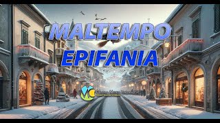 METEO EPIFANIA  vortice freddo con piogge temporali e neve [upl. by Ebag]