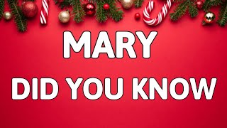 Pentatonix  Mary Did You Know Mix Lyrics  Merry Christmas 2023 [upl. by Pesvoh121]