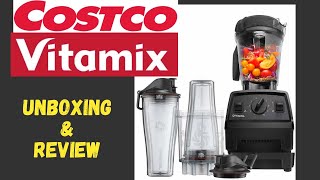 Costco Vitamix E320 blender unboxing review healthy smoothie and cleaning [upl. by Ahcsrop]