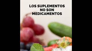 🔴 LOS SUPLEMENTOS NO SON MEDICAMENTOS ✍🏼🤔 [upl. by Ettelrahc]