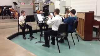 Prelude and Badinage Winfield Middle School Brass Quintet [upl. by Aenehs]