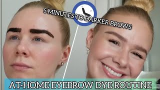 How To Dye Your Eyebrows AtHome Using Just For Men Beard Dye [upl. by Enneles]