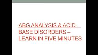 How to interpret Arterial blood gasesABG Crash course in six steps [upl. by Thay]