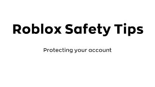 Roblox Safety Tip 1  Passwords [upl. by Lucie]