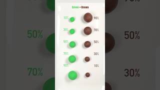 Green vs Brownvery satisfying Color Mixing colormixing art [upl. by Htezil973]