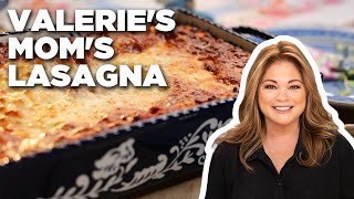 Valerie Bertinellis Moms Lasagna  Valeries Home Cooking  Food Network [upl. by Elleryt]