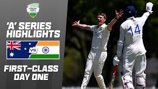 Australia A v India A  Firstclass match one  Day 1 [upl. by Hun]