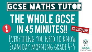 Everything You Need To Pass Your GCSE Maths Exam in 45 Minutes  Foundation  16th May 2024 [upl. by Attekal]