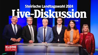 Landtagswahl Steiermark 2024  LiveDiskussion der Spitzenkandidaten [upl. by Beverly]