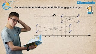 Geometrische Abbildungen  Verschiebung Spiegelung Streckung Schreung  Gymnasium Übung 1 [upl. by Nnylannej]