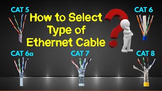 Comparison of Ethernet Cable CAT5 CAT6 CAT7 and CAT8 Types of LAN Cable [upl. by Rolanda]