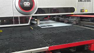 Metalix Solution Integrated with Amada EML3510NT and TK Part Unloader [upl. by Elimac]